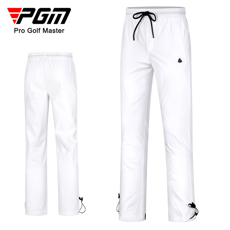 Quần thể thao golf nam chống mưa, thun eo điều chỉnh dây — KUZ095-màu trắng, KUZ095-Màu đen