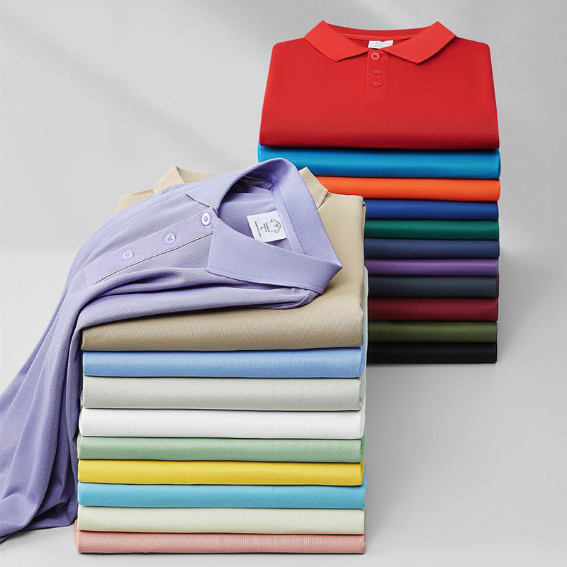 Summer Solid Color Polo Short-Sleeve T-Shirt for Men and Women, Custom Logo Printing Workwear, Export Customization Summer Solid Color Polo Short-Sleeve T-Shirt for Men and Women, Custom Logo Printing Workwear, Export Customization