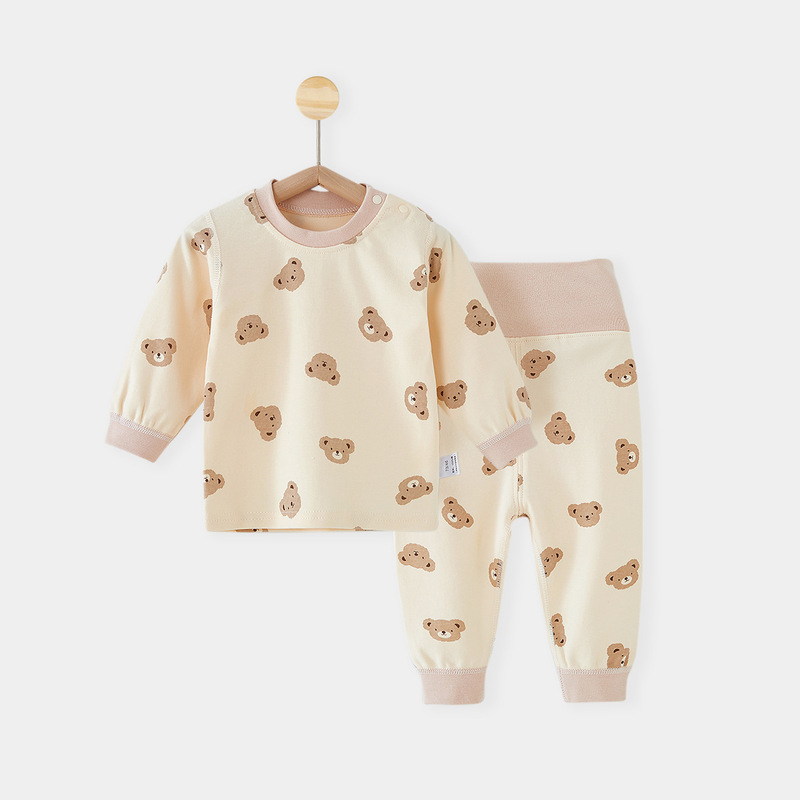 Children's suit Spring and Autumn and Winter Pure Cotton Base Baby's Autumn Clothes Autumn Trousers High Waist Belly Protection Baby Underwear Warm Pajamas Children's suit Spring and Autumn and Winter Pure Cotton Base Baby's Autumn Clothes Autumn Trousers High Waist Belly Protection Baby Underwear Warm Pajamas