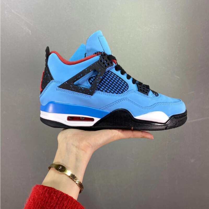 莆田工場 aj4 ピュアオリジナルバスケットボールシューズダークグリーンジョー 4 パープルデニム滑り止め耐摩耗性男性と女性のカジュアルランニングシューズ|undefined