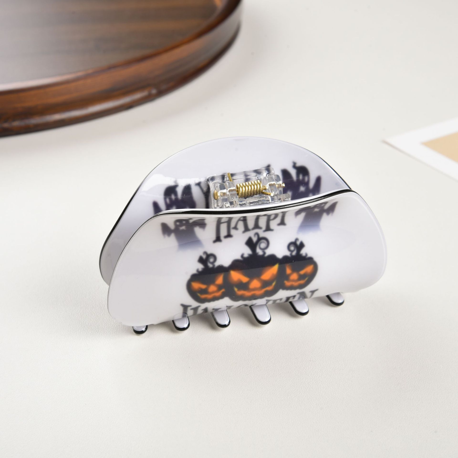 Halloween Pattern Pattern Lady Streetwear Halloween Pattern Pvc Hair Claws