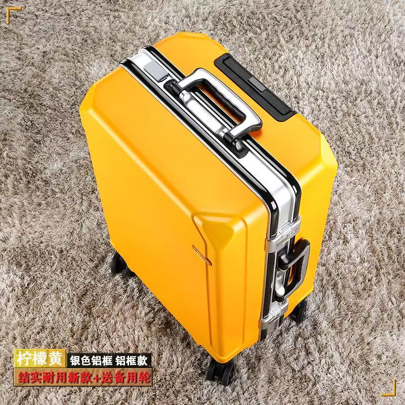 Nueva maleta trolley con marco de aluminio, maleta con rueda universal, maleta de gran capacidad, maleta de negocios, estudiante