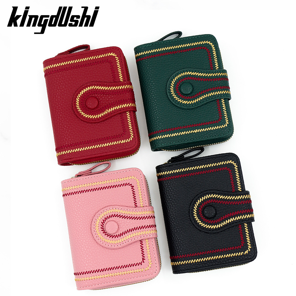 Nuevas bolsas cortas de damas bolsas de cambio bolsas de tarjetas de orgán de moda bolsas de bordado bolsas de damas bolsas de dinero li