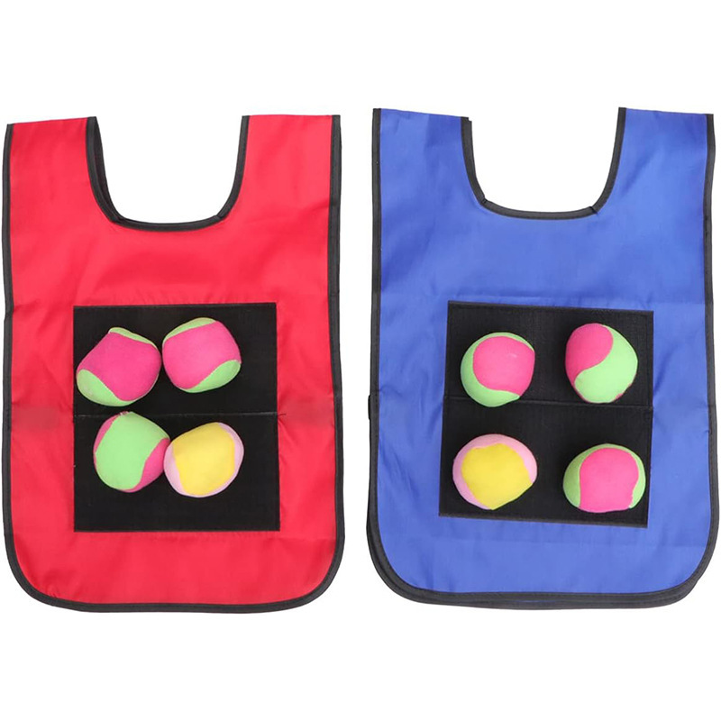 Cross-border dodgeball game vest children outdoor activity game sticky vest suit game sticky target ball Cross-border dodgeball game vest children outdoor activity game sticky vest suit game sticky target ball