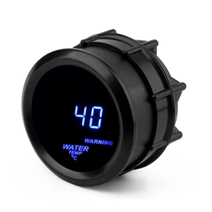 2 düym (52mm) avtomobil su temperaturu ölçən 12v universal mavi işıqlı