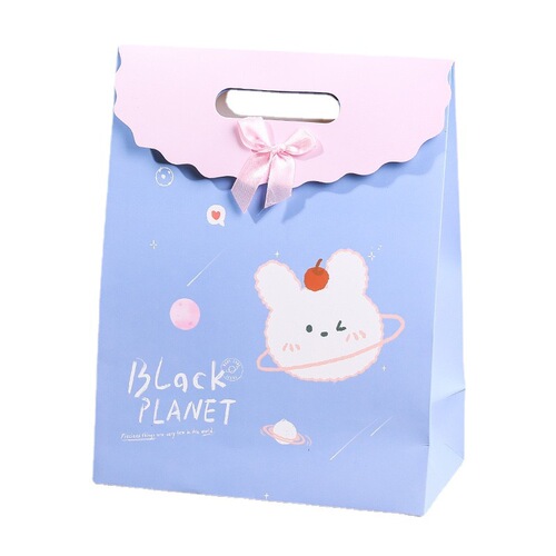 Cute Cartoon Flip Velcro Gift Bag Children's Kindergarten Snacks Candy Gift Packaging Tote Bag