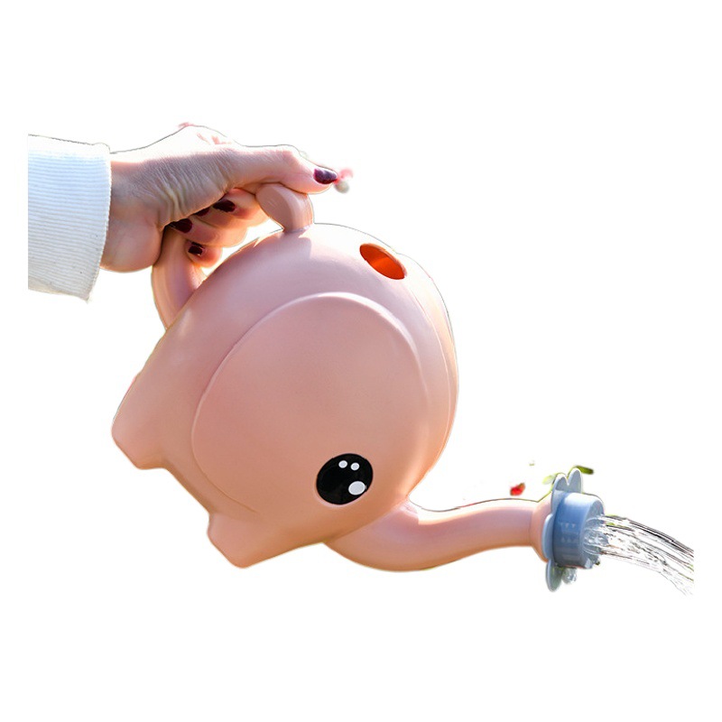 Pote de riego de los niños elefante regadera engrosada herramientas de jardinería olla de riego de plástico olla de riego del hogar olla de boca larga