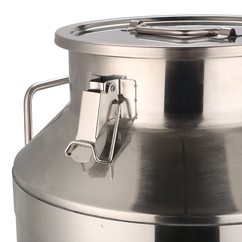 Almacenamiento de leche de acero inoxidable y barril de transporte 304 barril de aislamiento de leche 201 barril sellado barril de transporte de té barril de aceite barril de arroz