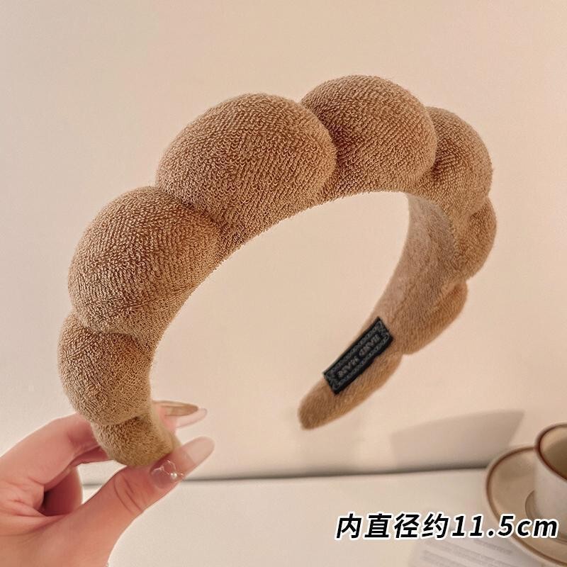 クロスボーダーシンプルクラウドヘッドバンドハイヘッドタオルクロスツイスト洗顔ヘッドバンドアマゾンケア3点セット女性用|undefined