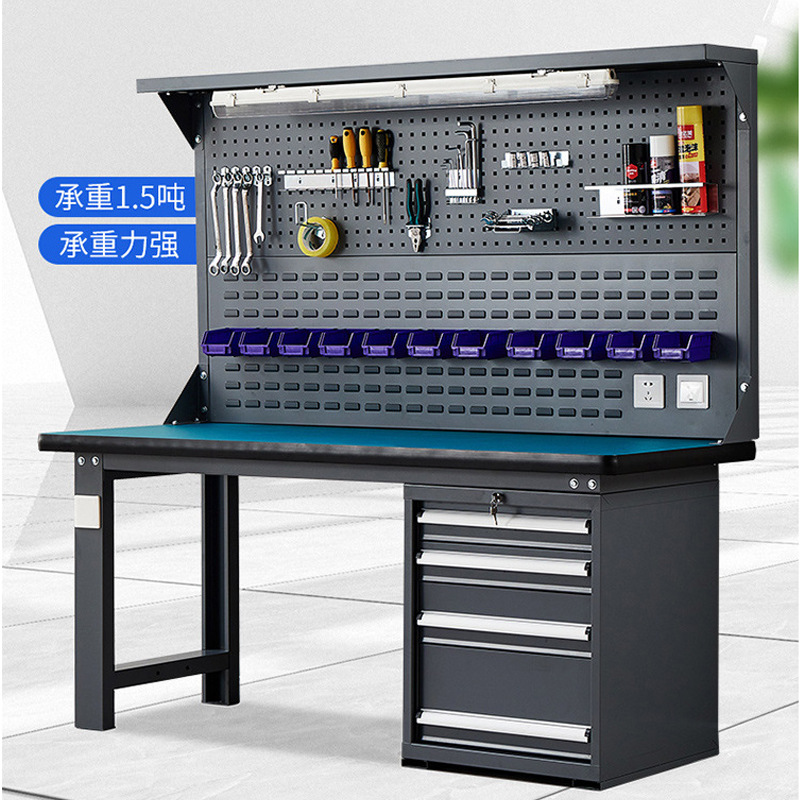 福建防静电重型工作台工厂车间检验维修钳工操作台流水线打包台灰