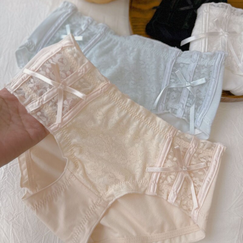 Cross-Border Perfect Match·New Sports Style Sexy Lace Combed Cotton Large Size Sweet Underwear Pure Cotton Crotch 90kg