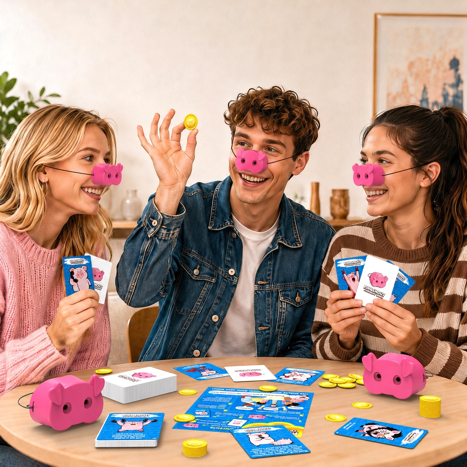 Juguetes de niños competitivos interactivos para padres e hijos, juegos de mesa, juegos de cartas, sonrisas transfronterizas de cerdos amazónicos