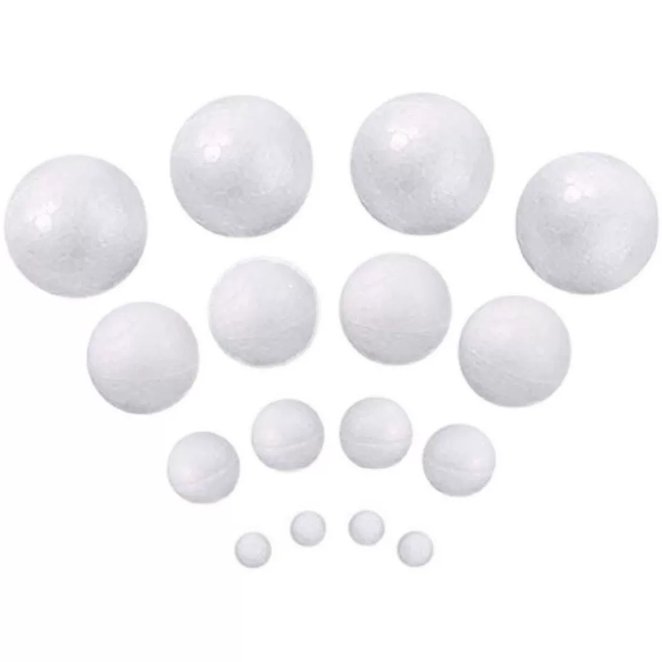 White styrofoam ball for early age, DIY, graffiti