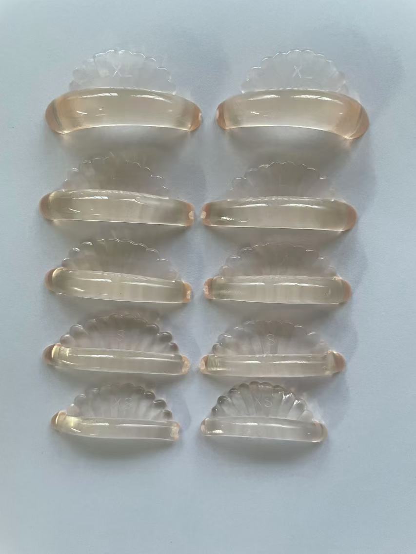 Nuevas pestañas de concha transfronterizas, juntas de ojos de silicona, cirugía de ciliar de queratina autoadhesiva, silicona de aislamiento, hermosa y suave