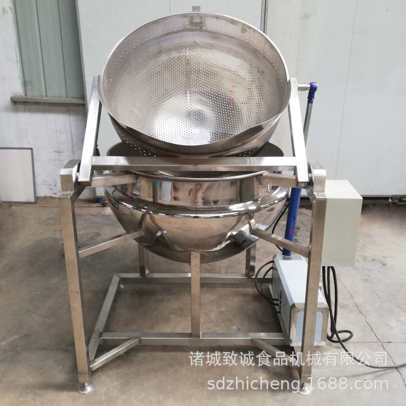 全自动票烫锅 液压翻筐出料预煮锅 水果焯水设备厂家供应