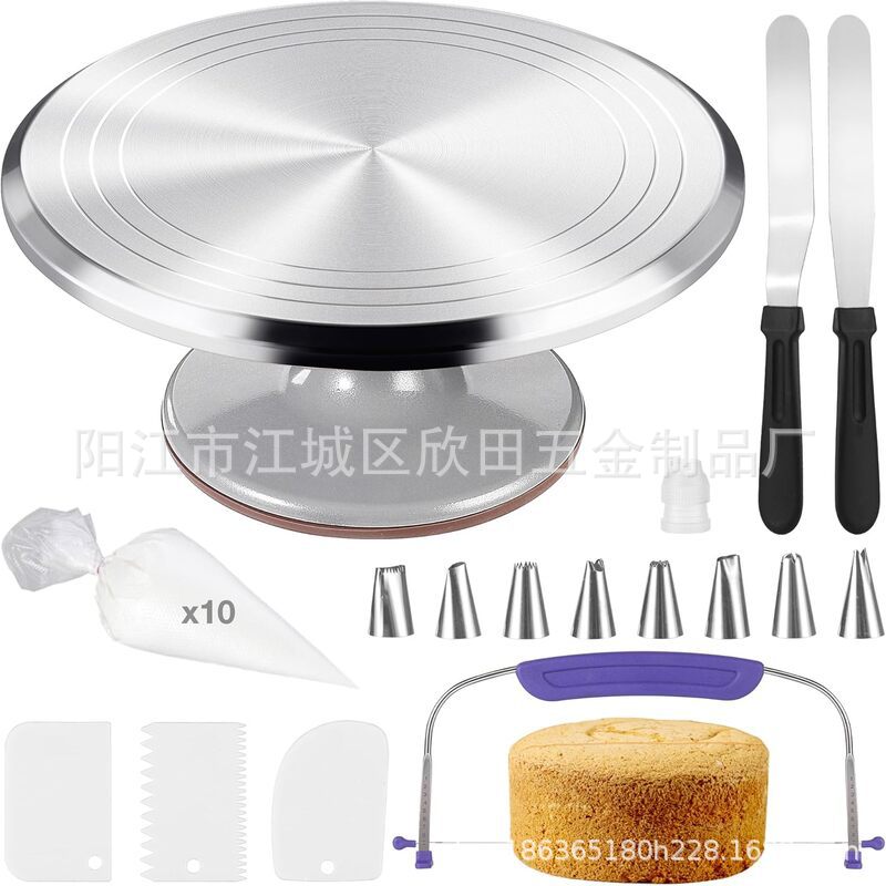 Amazon 51 piezas de aleación de aluminio torreta torreta de acero inoxidable raspador boquilla de enmarcado de crema