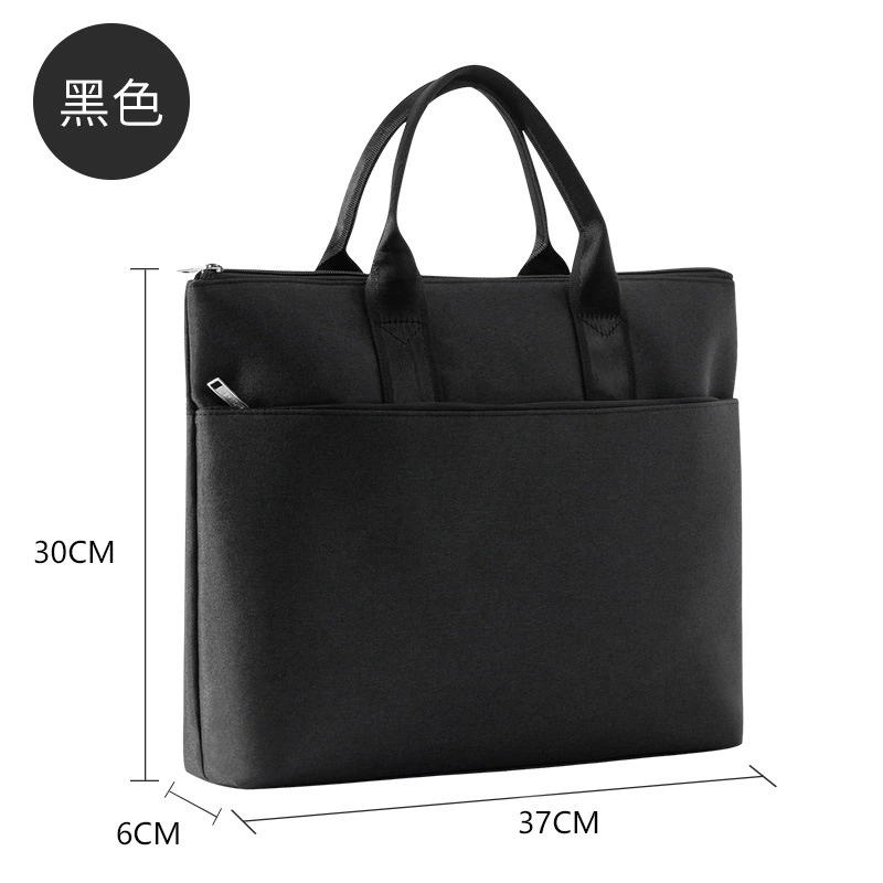 Storage bag for documents with zipper, oxford cloth, custom-made