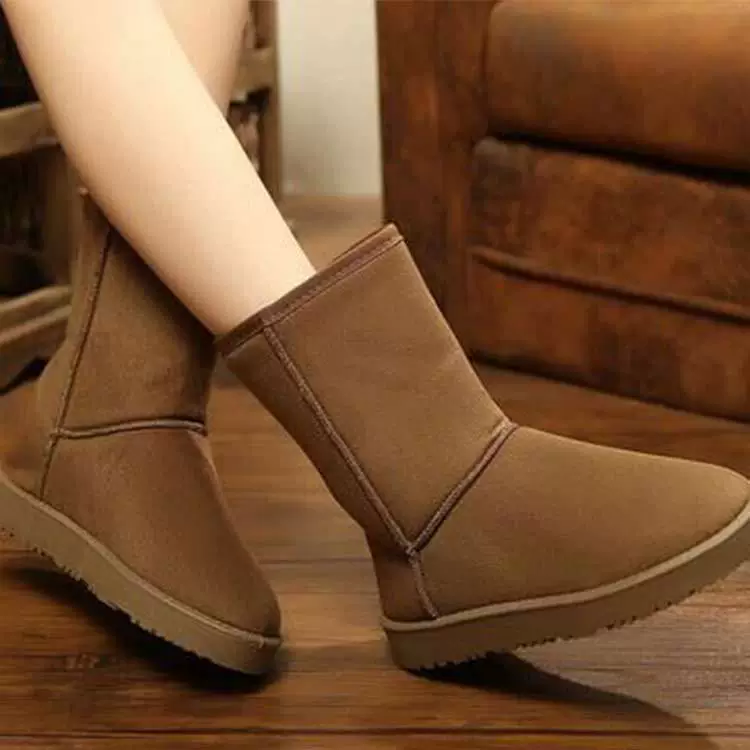 Winter fashionable keep warm boots, shoes for leisure, mid-length, wholesale, plus size