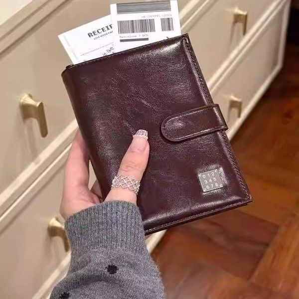 Passport Holder Wallet Women's Ticket Multi-Functional Coin Storage Bag Bank Card Integrated Protective Cover Document Travel Bag