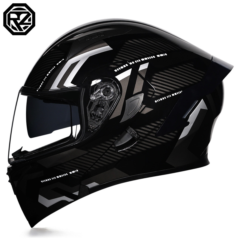 Orz casco de motocicleta hombres y mujeres casco de exposición Doble espejo cola de invierno media cubierta completa cuatro estaciones ranura Bluetooth certificación 3C