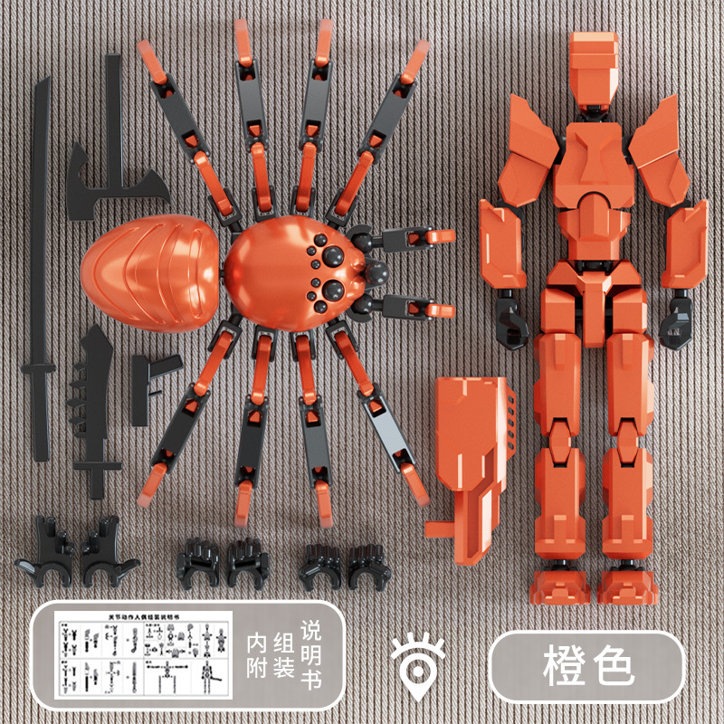 Juguete de modelo multiarticulable multi-mórfico transfronterizo ángel articulado humano descomprimido robot de quinta generación