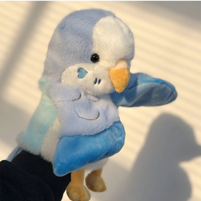 人気の鳥オウムハンドパペットぬいぐるみ人形インタラクティブパフォーマンスボイスパーカッション人形誕生日子供のギフト|undefined