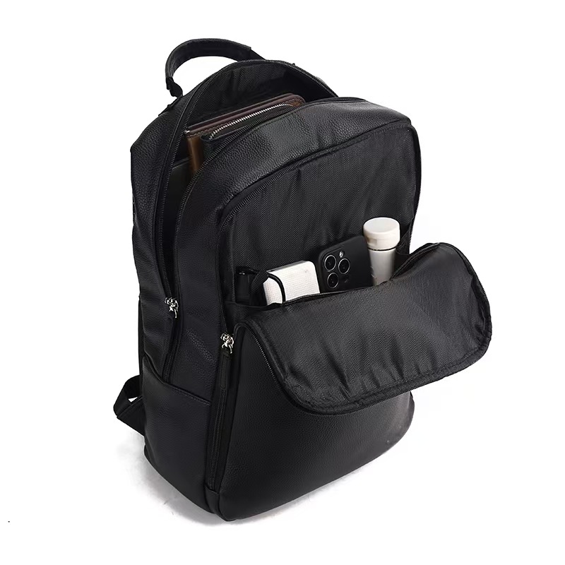 New CHARME Black Business For Men Large Designer Capacity Commuting Laptop Backpack_voghion.com