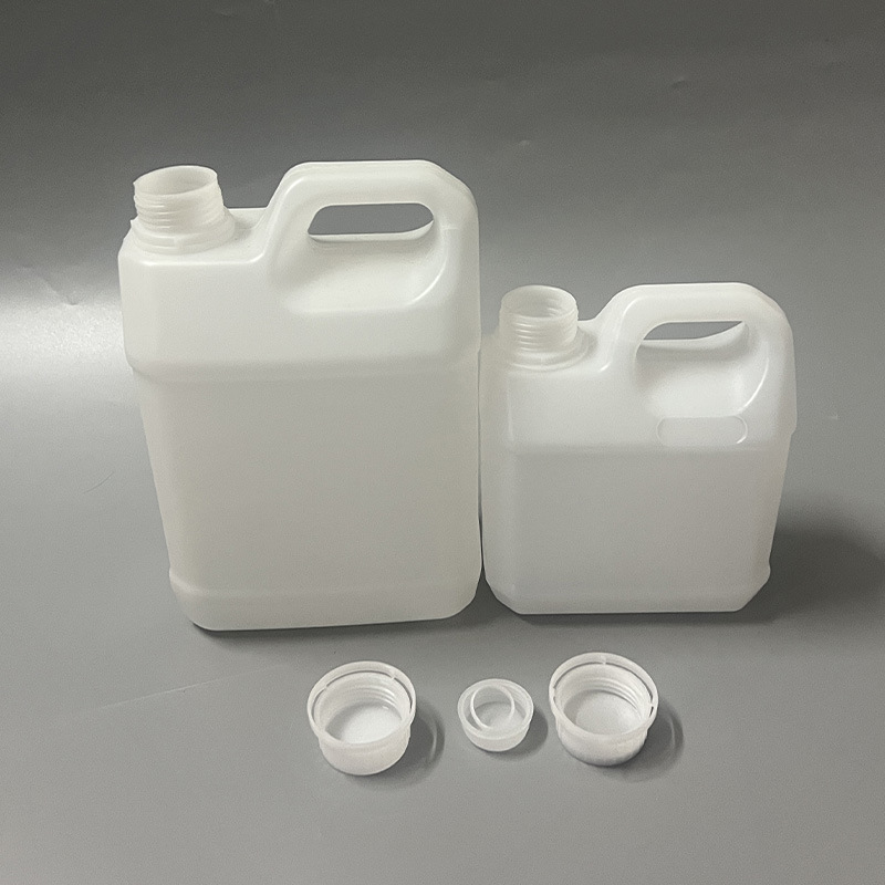 厂家现货6L手提塑料瓶 化工塑料桶 扁罐方形油壶涂料包装桶6kg/升