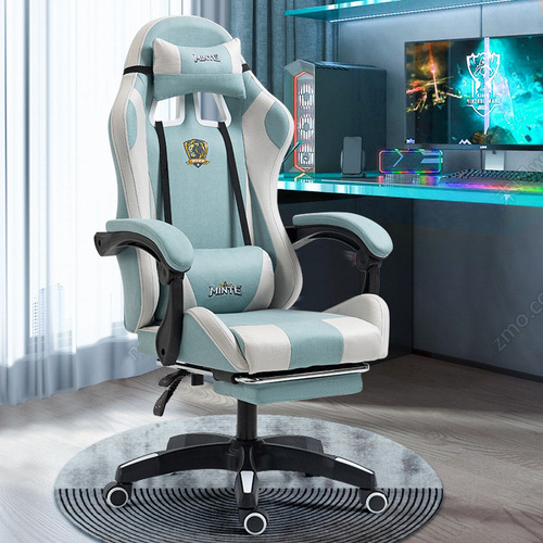 Technology cloth gaming chair cross-border racing style liftable gaming chair comfortable sedentary home office computer chair manufacturer