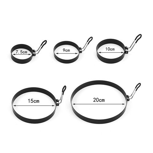 Stainless steel non-stick egg pan, non-stick coating, thickened round egg ring, kitchen baking tool, non-stick pan, round egg mold