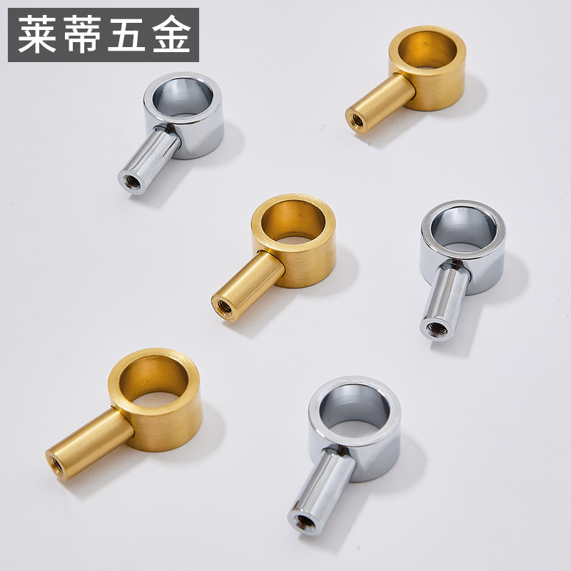 黃銅亞克力實木拉手底座配件現代簡約銀色輕奢金色櫃門小把手配件