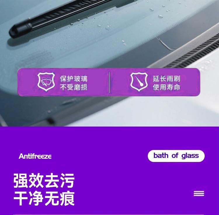 Genuine Glass Cleaner for Removing Oil Film and Stains, Antifreeze for Temperatures Below -40 Degrees, Summer Coating, Winter Wiper Fluid, Large Bottle