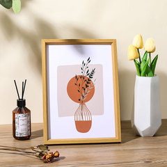 跨境木質相框擺台批發5寸6寸7寸8寸10寸a4照片牆創意簡約diy畫框