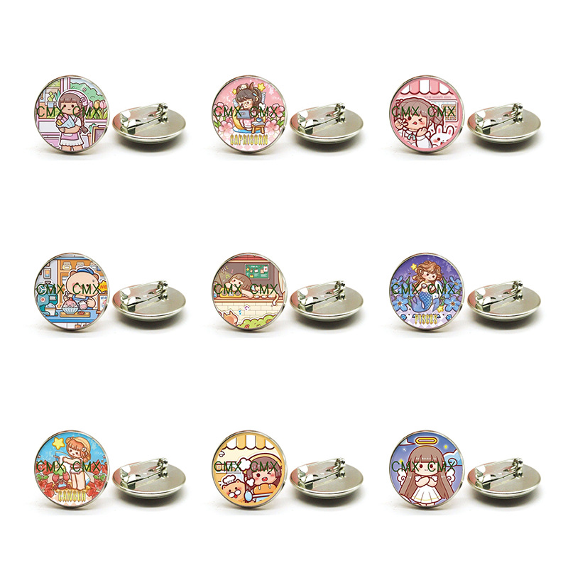 Cartoon cute badge