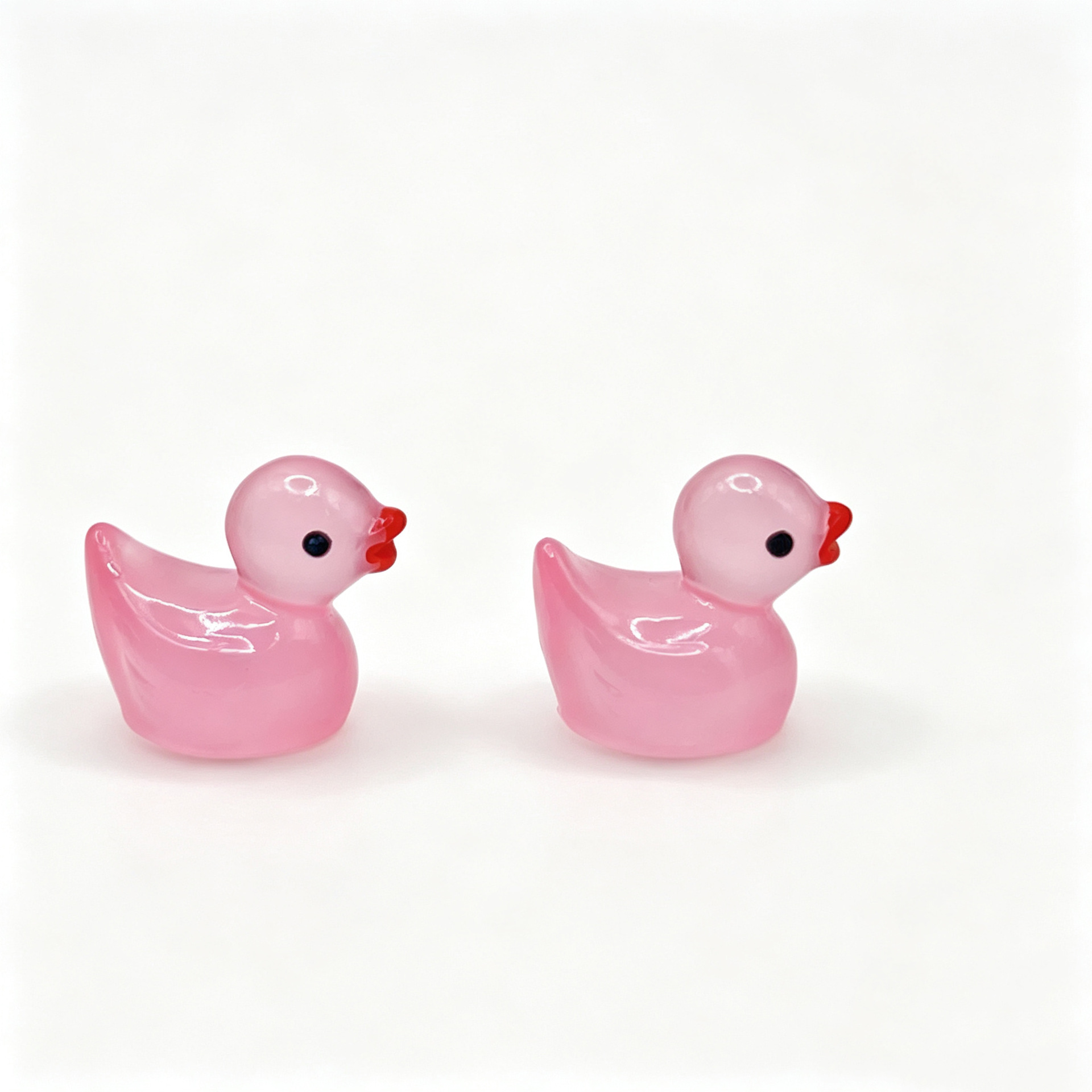 Mini pato luminoso, figura de animal colorida para niños, colgante de resina, micropaisaje, pequeño adorno de resina 3D. image 10