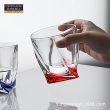 捷克BOHEMIA原装进口威士忌杯 水晶玻璃创意个性威杯高端高档酒吧
