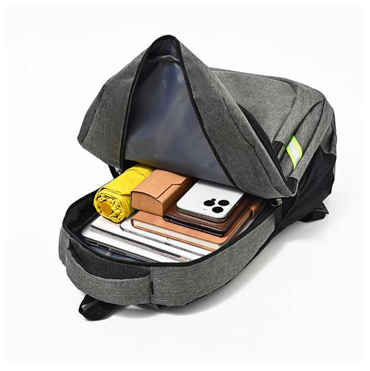 Cross-border Solid Color Business Backpack New Large Capacity Student School Bag Fashion Minimalist Outdoor Travel Casual Shoulder Backpack