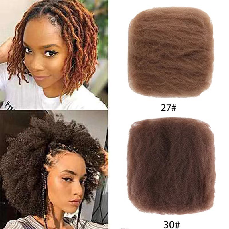 8 pulgadas cabello real fibra