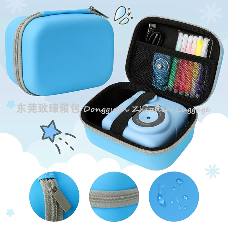 Cross-Border Children's Camera Bag Eva Hard Shell Anti-Fall Digital Camera Storage Box Polaroid Children's Camera Storage