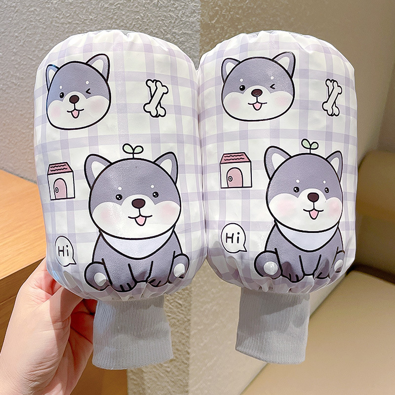 儿童袖套卡通防水防油防污秋冬羽绒服专用护衣套袖宝宝男女孩袖筒|undefined