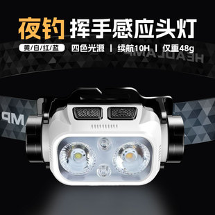 Headlamp 2025 New Strong Light Ultra-Bright Night Fishing Sensor Headlamp Head-Mounted Charging Long Life Outdoor Small