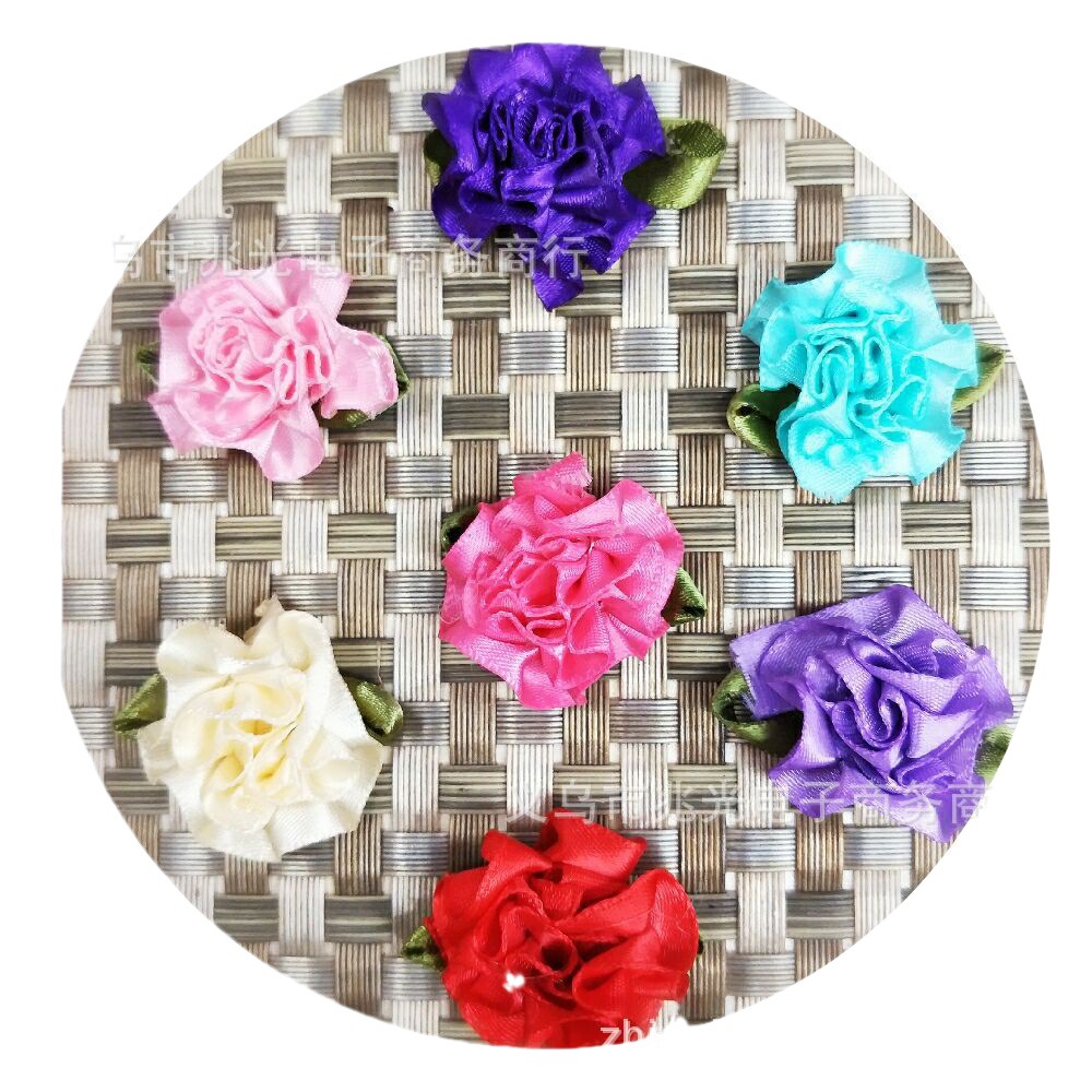 现货康乃馨叶子diy蝴蝶结迷糊娃娃头饰配件服装辅料材料配饰