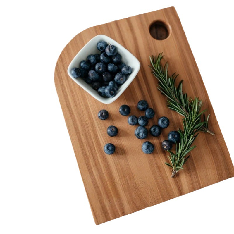 Tabla de cortar de madera creativa irregular tabla de cortar hogar colgando tabla de cortar fruta merienda pan desayuno placa