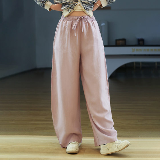 Tencel Linen Yamamoto Machete Pants MBH016 Wide Leg Pants Women's Summer Thin 2025 New Arrival Loose Loose Stretch Waist