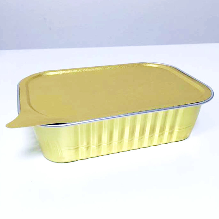 密封500ml可加热铝箔餐盒铝箔碗 龙虾外卖快餐打包盒含盖