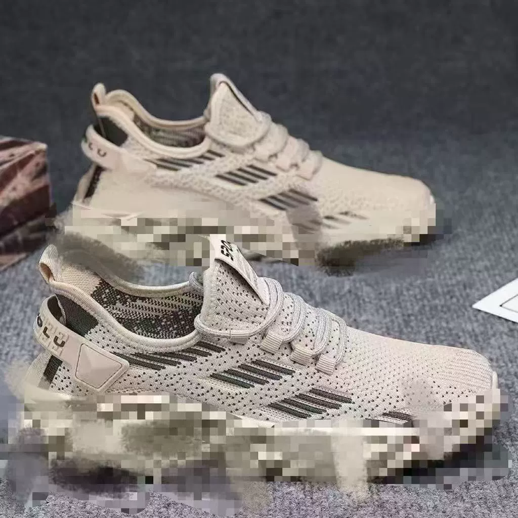 Новая мужская обувь летающая сетка спортивная обувь дышащая легкая повседневная спортивная обувь мягкая подошва туристическая обувь мужская