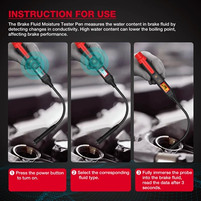 Avtomobil diaqnostika alətləri Fluid Moisture Detecting Pen