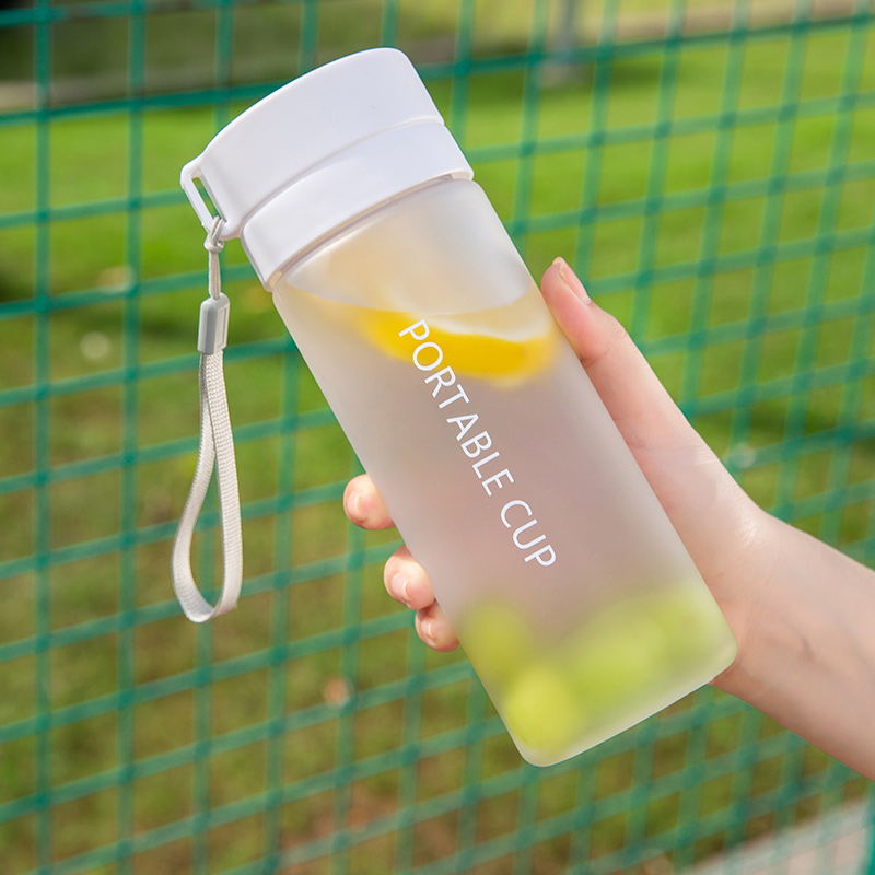 Plastic Cup for Male and Female Students, Couple, Extra Large Capacity Water Cup, Drop-Resistant, Simple Sports, Korean Style, Handy Cup, Good-Looking