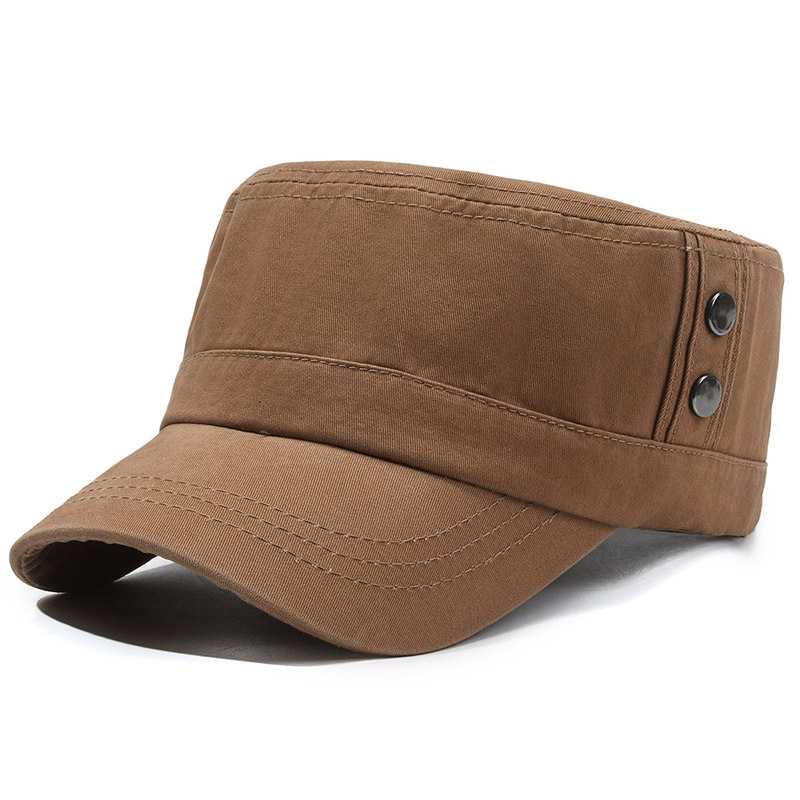 Military Flat Top Baseball Cap For Men Outdoor Casual Style_voghion.com