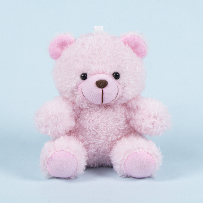Lindo osito llavero colgante regalo creativo muñecas de peluche vestidas osito de peluche colgante de mochilas escolares para parejas